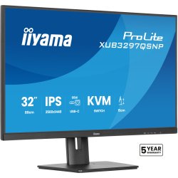 iiyama ProLite XUB3297QSNP-B1 computer monitor 81,3 cm (32") 2560 x 1440 Pixels 4K Ultra HD LED Zwart