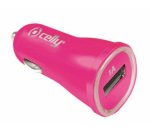 Celly CCUSBPK Caricabatterie per dispositivi mobili Universale Rosa Accendisigari Auto