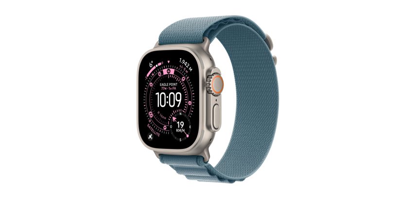Apple Watch Ultra 3 OLED 49 mm Numérique 422 x 514 pixels Écran tactile 5G Titane Wifi GPS (satellite)
