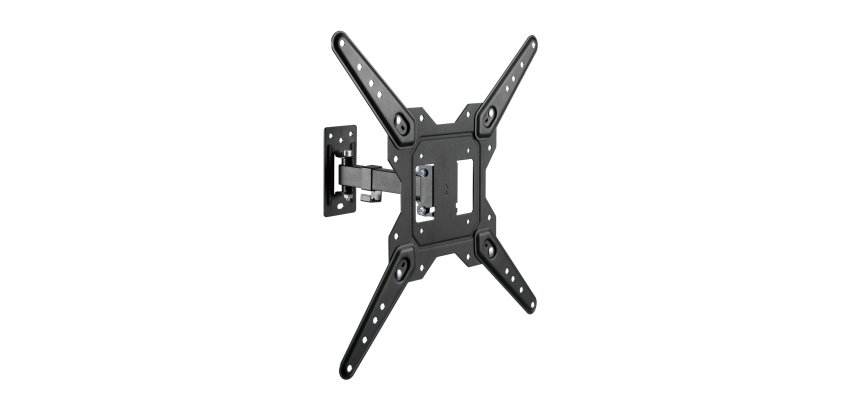 AISENS Soporte Eco Giratorio, Inclinable Para Monitor/TV 30kg (2 Pivotes) De 23-55, Negro