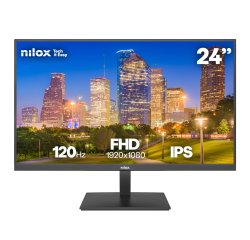 Nilox MONITOR 24 IPS 120 HZ HDMI Y DP computer monitor 61 cm (24") 1920 x 1080 pixels Full HD Black