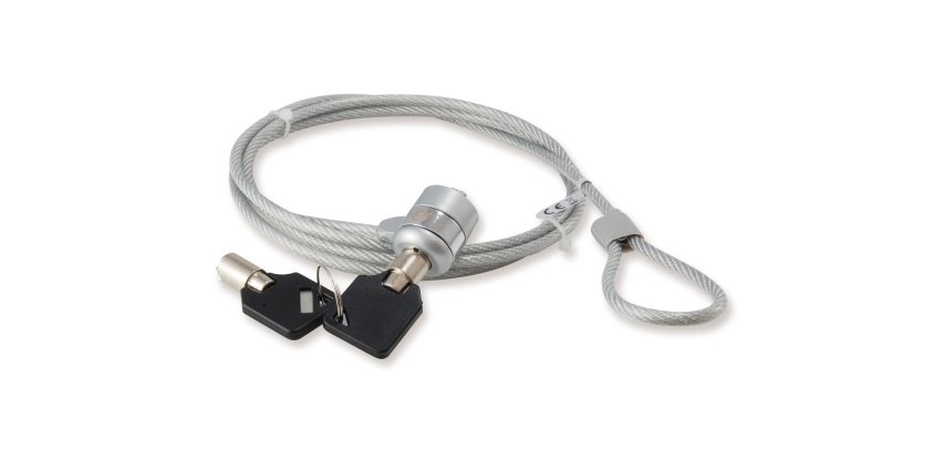 Conceptronic CNBSLOCK15 cable antirrobo Plata 1,5 m