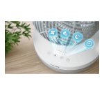 Philips Serie 2000 Ventilatore da tavolo CX2050/00, Flusso d'aria 738 m³/h, Ultra silenzioso 23db