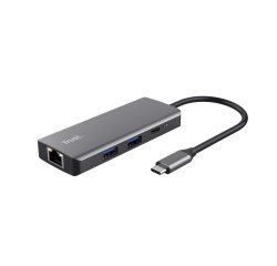 Trust Dalyx USB Tipo C 1000 Mbit/s Plata