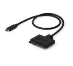 StarTech.com SATA to USB-C Cable, USB 10Gbps to 2.5in SATA I II III Hard Drive Adapter, External Converter for SSD or HDD Data Transfer