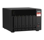 QNAP TS-673A NAS Tower Ryzen Embedded V1500B 8 Go DDR4 0 To QNAP Turbo System Noir