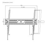 AISENS Soporte eco inclinable para monitor/TV 75kg de 43-100, Negro