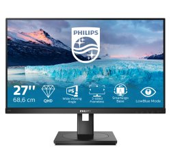 Philips S Line 275S1AE/00 computer monitor 68.6 cm (27") 2560 x 1440 pixels 2K Ultra HD LCD Black