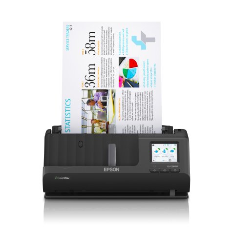 Epson ES-C380W Chargeur automatique de documents + Scanner à feuille 600 x 600 DPI A4 Noir