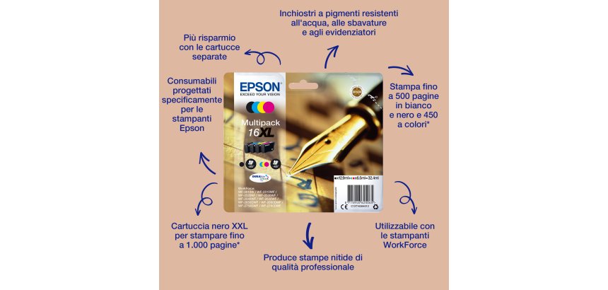 Epson Pen and crossword Singlepack Black 16 DURABrite Ultra Ink