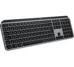 Logitech Master MX Keys S for Mac clavier Bureau RF sans fil + Bluetooth AZERTY Français Aluminium, Noir