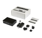 StarTech.com Switch KVM DisplayPort à 2 Ports - 4K60Hz - Écran Unique - Switch KVM USB UHD DP 1.2 à 2 Ports avec Hub USB 3.0 Intégré et Audio - Dell HP Apple Lenovo - Conforme TAA