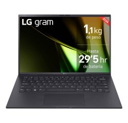 LG Gram 14Z90S Intel Core Ultra 5 125H Portátil 35,6 cm (14") WUXGA 16 GB LPDDR5-SDRAM 512 GB SSD Wi-Fi 6E (802.11ax) Windows 11 Pro Español Negro