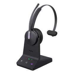 Yealink WH64 Mono Teams Auricolare Wireless A Padiglione Ufficio USB tipo-C Bluetooth Nero