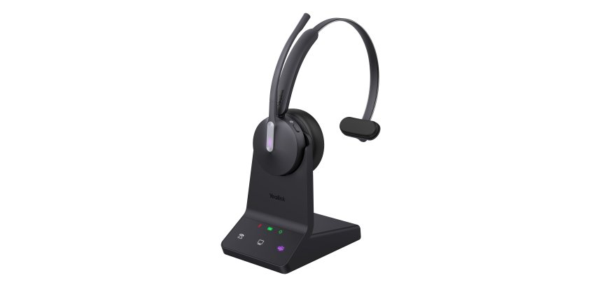 Yealink WH64 Mono Teams Headset Auricolare Wireless A Padiglione Ufficio USB tipo-C Bluetooth Nero