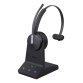 Yealink WH64 Mono Teams Auricolare Wireless A Padiglione Ufficio USB tipo-C Bluetooth Nero
