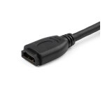 StarTech.com 15 cm HDMI Verlengkabel, 4K 60Hz High Speed HDMI 2.0 Verlengkabel met Ethernet, Korte HDMI Verlengkabel, HDMI Male to Female Uitbreidingsadapter Kabel