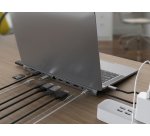 Conceptronic DONN17G base para portátil y replicador de puertos Alámbrico USB 3.2 Gen 1 (3.1 Gen 1) Type-C Gris