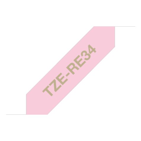 Ruban satin Or/Rose 12mmx4m TZE-RE34