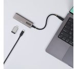 StarTech.com USB-C Hub mit 4 Anschlüssen, 10 Gbps, PD 100 W Aufladung, 4 USB-C Anschlüsse, Überstromschutz, PCR Aluminium, kompatibel mit MacBook / Dell / ThinkPad / HP / iPad / Tablet
