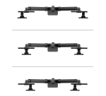 Neomounts DS65S-950BL2 Support d'écran à fixer 24-34" - ressort à gaz - Topfix - multiréglable - arrêt 180°