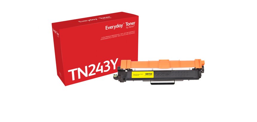 El tóner Everyday™ Amarillo de Xerox es compatible con Brother TN-243Y, Capacidad estándar