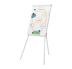Chevalet conference nobo premium plus trepied surface  magnetique acier laque        tableau effacable 70x100cm