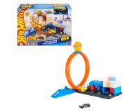Hot Wheels City Super Police Station Playset with 1:64 Scale Police Toy Car & Adjustable Track Loop