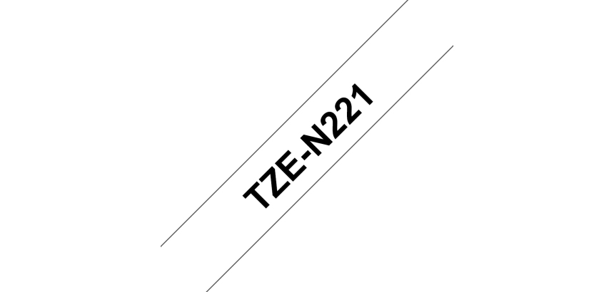 Brother TZe-N221 - niet-gelamelleerde tape - 1 cassette(s) - Rol (0,9 cm x 8 m)
