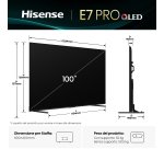 Hisense Smart TV QLED 100" 4K 100E7Q PRO