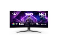 AOC AGP346UCSD écran plat de PC 86,4 cm (34") 3440 x 1440 pixels Wide Quad HD QD-OLED Noir
