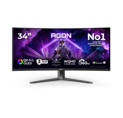 AOC AGP346UCSD écran plat de PC 86,4 cm (34") 3440 x 1440 pixels Wide Quad HD QD-OLED Noir