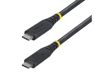 StarTech.com Câble USB4 de 1m, 40 Gbps, Câble USB-C Certifié USB-IF, 240 W PD, 8K 60Hz/4K 240Hz DP2.1 DP40, Gaine TPE, Compatible Thunderbolt 4 - Cordon USB-C Noir