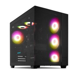 ERAZER Tank X15 (MD 340128) AMD Ryzen™ 7 7800X3D 32 Go DDR5-SDRAM 1 To SSD NVIDIA GeForce RTX 5060 Ti Windows 11 Home Tower PC Système de refroidissement liquide Noir
