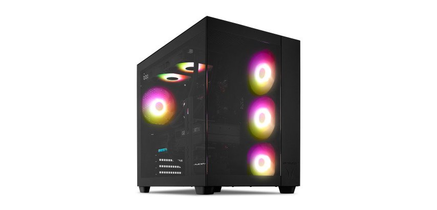 ERAZER Tank X15 (MD 340128) AMD Ryzen™ 7 7800X3D 32 Go DDR5-SDRAM 1 To SSD NVIDIA GeForce RTX 5060 Ti Windows 11 Home Tower PC Système de refroidissement liquide Noir