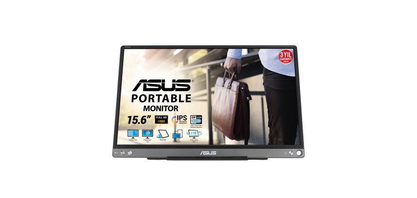 ASUS ZenScreen MB16ACE pantalla para PC 39,6 cm (15.6") 1920 x 1080 Pixeles Full HD LED Gris