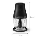 Philips HR1501/00 electric food chopper 1 L 450 W Black