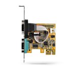 StarTech.com 2-Port PCI Express Serial Interface Card, Dual Port PCIe to RS232 (DB9) Serial Card, 16C1050 UART, Low/Full Profile Brackets, COM Retention, For Windows/Linux