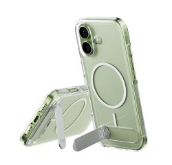 PanzerGlass CARE by ® Feature Case Transparent w. Kickstand & MagSafe iPhone 17 mobiele telefoon behuizingen Hoes Transparant