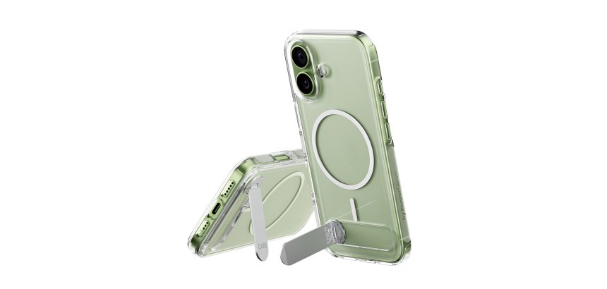 PanzerGlass CARE™ by ® Kickstand Case Transparent w. MagSafe iPhone 17 protective phone case Cover