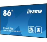 iiyama LH8665UHSB-B1 Écran d'affichage dynamique En forme de kiosk 2,18 m (86") LED Wifi 800 cd/m² 4K Ultra HD Noir Intégré dans le processeur Android 11 24/7