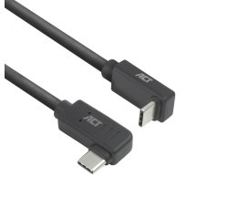 ACT Câble USB 3.0 10 Gbit/s 60 W USB Type-C (coudé vers la gauche/droite) vers USB Type-C (coudé vers le haut/bas), 0,5 mètre