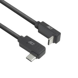 ACT Câble USB 3.0 10 Gbit/s 60 W USB Type-C (coudé vers la gauche/droite) vers USB Type-C (coudé vers le haut/bas), 0,5 mètre