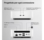 HP E4EU4EA PC/stazione di lavoro Intel Core 5 16 GB LPDDR5x-SDRAM 512 GB SSD Windows 11 Home Mini PC AI PC Bianco