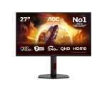 AOC G4 Q27G4ZDR écran plat de PC 67,3 cm (26.5") 2560 x 1440 pixels Quad HD QD-OLED Noir, Rouge