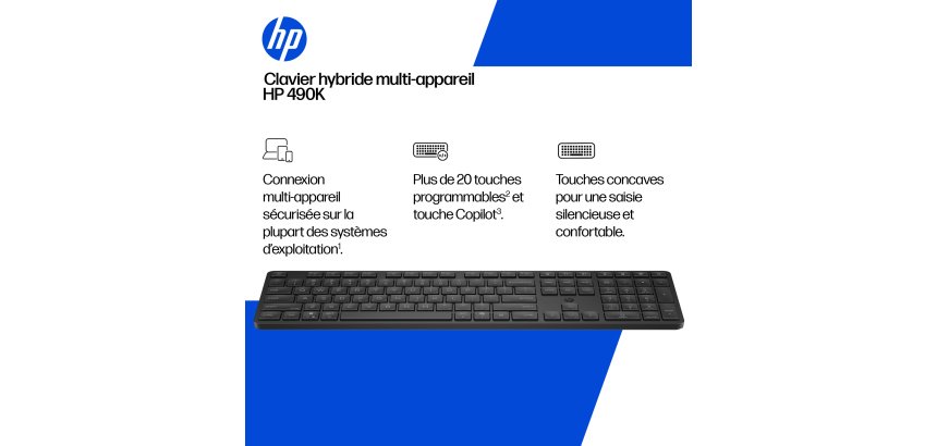 HP Clavier hybride multi-appareil 490K