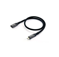 Equip 128371 Cavo di prolunga USB 3.2 Gen 2 da C a C, M/F, 1,0 m, 4K/60Hz, 10Gbps, nero