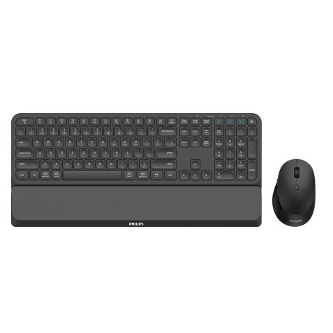 Philips 6000 series SPT6607B/16 teclado Ratón incluido Universal RF Wireless + Bluetooth Negro