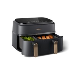 Philips 3000 series Airfryer doppio cestello, friggitrice ad aria da 9.0L, 12 metodi di cottura, App per ricette NA352/00