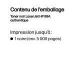 HP Toner noir LaserJet 89A authentique